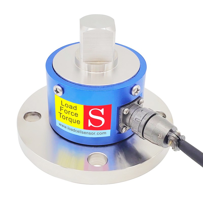 Square head torque transducer for wrench to...
