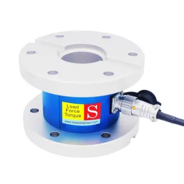 Thru-hole flange to flange reaction torque transducer