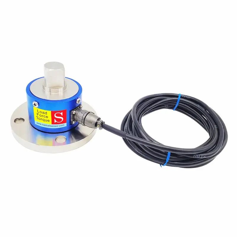 Square head torque transducer for wrench torque calibration