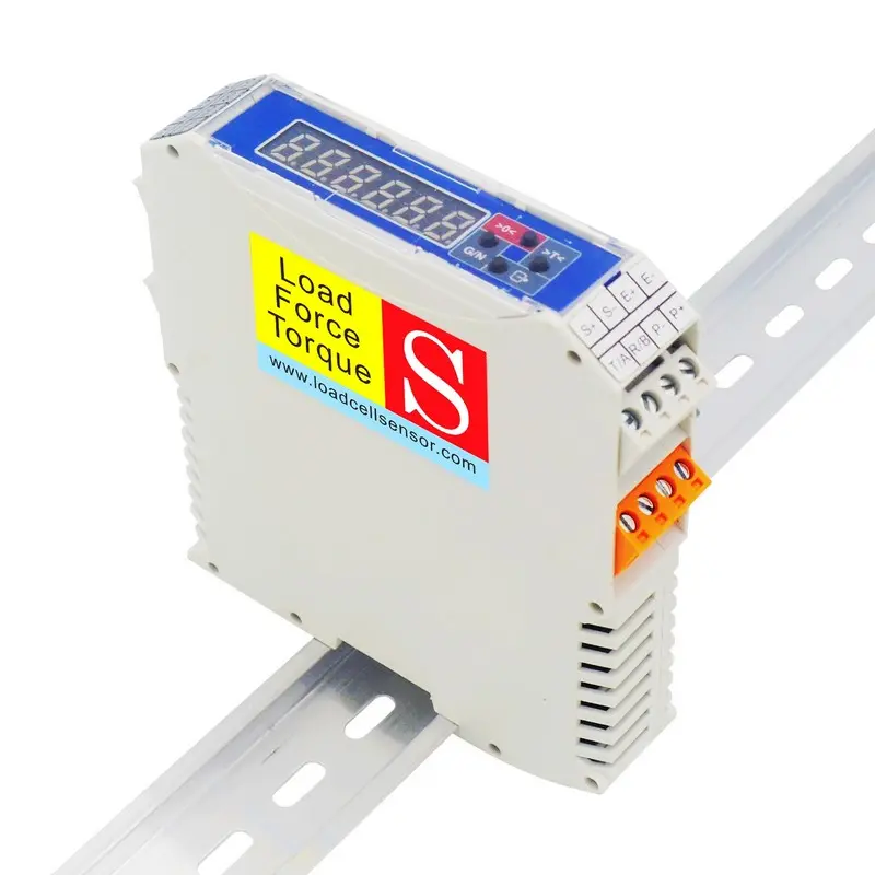 DIN rail mount load cell transmitter
