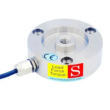 Low profile pancake load cell with M8 threaded hole