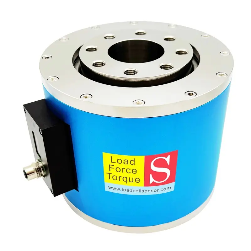 Thru-hole flange to flange rotary torque tr...