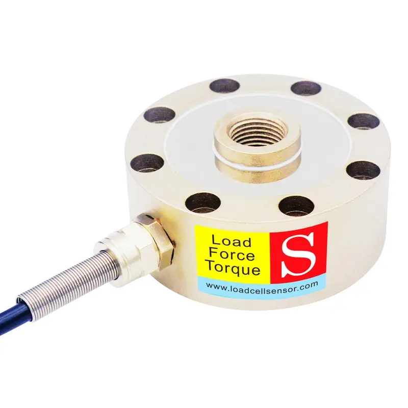 Pancake load cell 0-1000kg with M16 mountin...