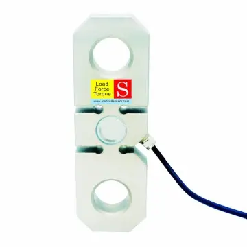 Tension link load cell for cranes and hoists